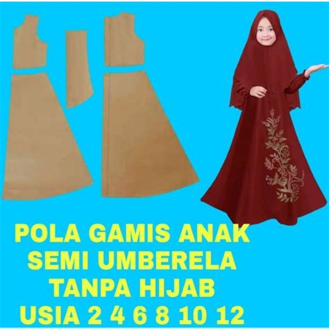 Jual Pola Instan Gamis Umberela Anak Shopee Indonesia