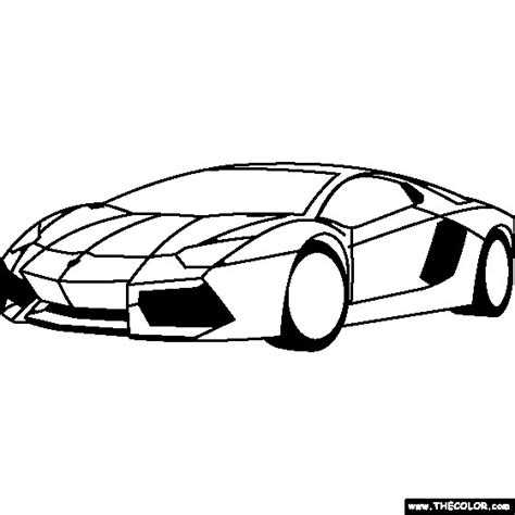 Coloriage Voiture De Luxe Lamborghini Dessin Gratuit à Imprimer