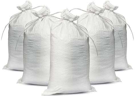 Amazon Empty White Sandbags With Ties X Woven