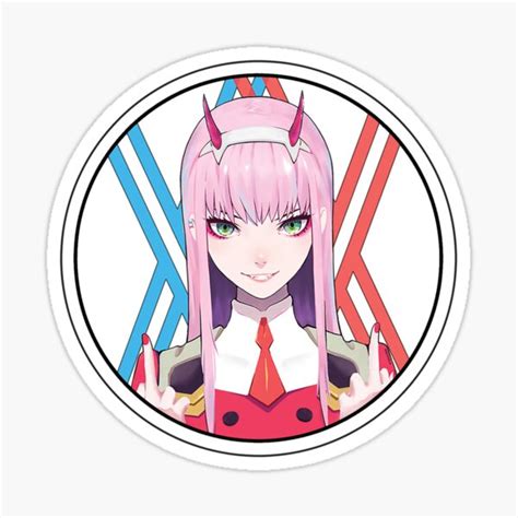 Darling In The Franxx Zero Two Sticker For Sale By Adarshajith Redbubble