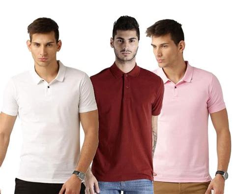 Fastoche Men Multicolor Cotton Blend Polo Tshirt Pack Of 3 Jiomart