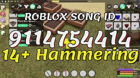 14 Hammering Roblox Song Idscodes Youtube