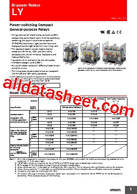 PTF 08 PU L Datasheet PDF Omron Electronics LLC