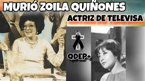 Último Minuto Muere Zoila Quiñones QDEP Actriz y Comediante de