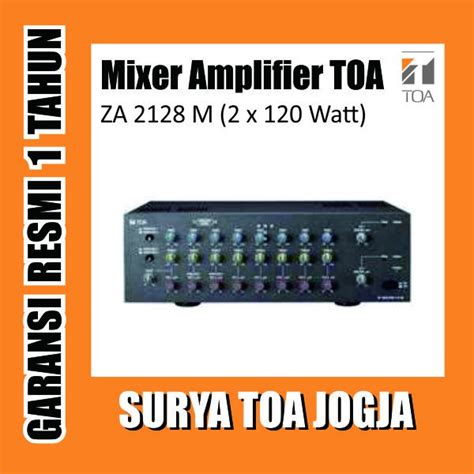 Jual Amplifier Toa Mixer Ampli Za M Stereo Mw Original For Horn