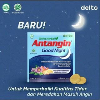 Jual Antangin Good Night Isi Tablet Herbal Obat Tidur Shopee Indonesia