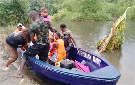 Navy Provides Humanitarian Services To Flood Victims In Rivers Bayelsa