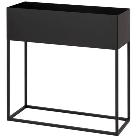 Blumenkasten Aus Metall Schwarz Maisons Du Monde