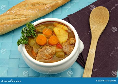 Beef stew with potatoes stock photo. Image of food, beef - 259119424