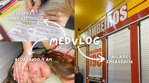 MEDVLOG ROTINA DE UMA QUASE INTERNA acordando 4 am emergência um