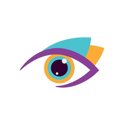 Colorful eye Logo design vector template. 6109477 Vector Art at Vecteezy