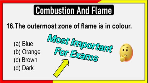 Class 8 Science Chapter 6 Combustion And Flame Mcqs Combustion And