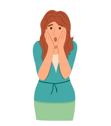 Embarrassed Woman Cartoon Stock Vector Illustration Of Female 38088084