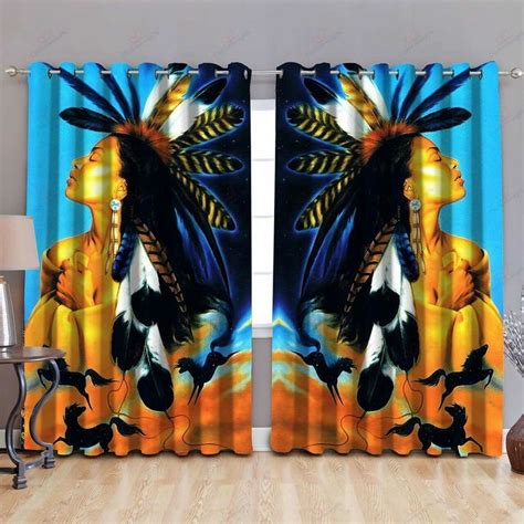 Order Native American Woman Window Curtain From Brightroomy Now