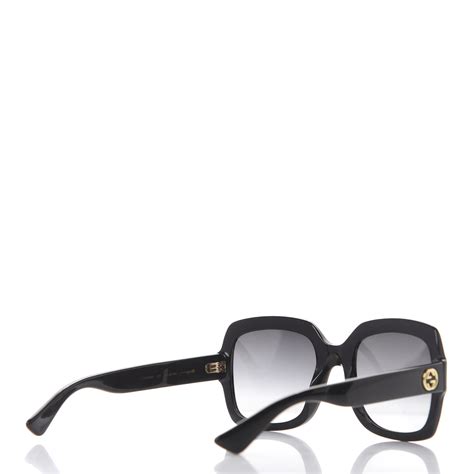 Gucci Oversized Square Gg0036s Sunglasses Black 592892 Fashionphile