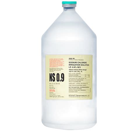 Sodium Chloride Irrigation Solution I P 0 9 Bfs 3l Rusoma