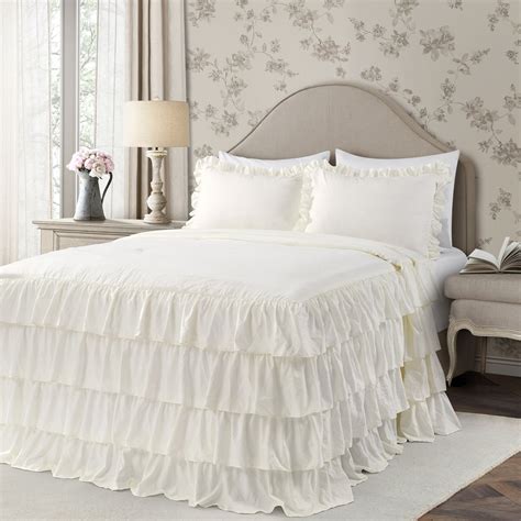 Allison Ruffle Skirt Bedspread Set Lush Decor