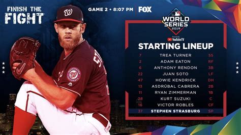 Nationals game 2 lineup : r/baseball