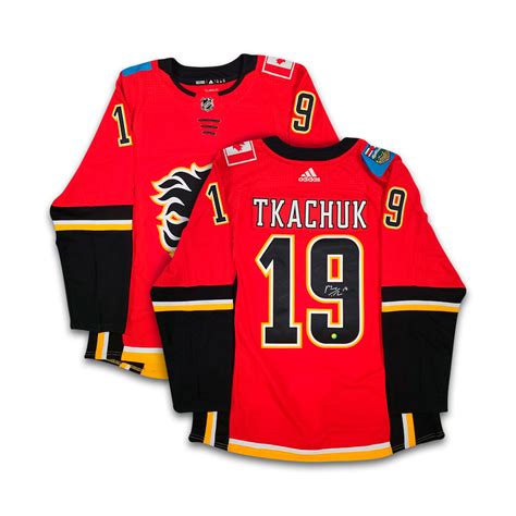 Matthew Tkachuk Signed Calgary Flames Red Third Adidas Pro Jersey Nhl