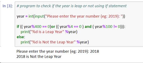 Leap Year Program In Python 2 Working Methods HdfsTutorial