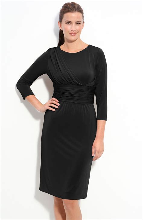 Tahari By Arthur S Levine Draped Jersey Sheath Dress Nordstrom