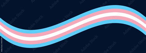 Transgender Awareness Banner Background. Transgender Flag Wave ...