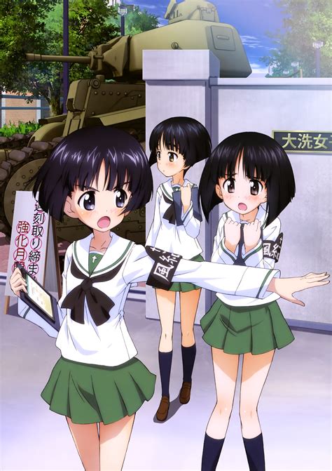 Sono Midoriko Gotou Moyoko And Konparu Nozomi Girls Und Panzer