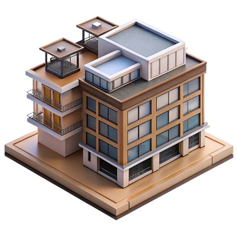 vibrant abstract Modern Apartment Building Rooftop View Transparent