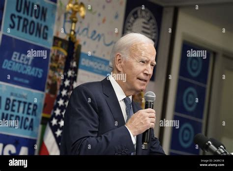 Us President Joe Biden Delivers Remarks At The Democratic National Committee Headquarters In