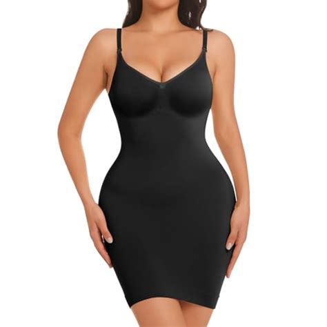 Hmq Robe Gainante Pour Femme Cami Gainant Le Ventre Bretelles