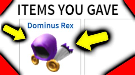 Robux Dominus Rex Roblox