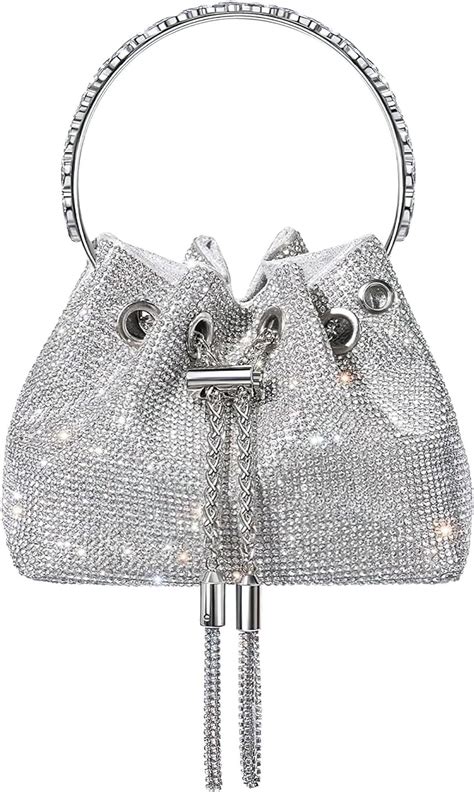 Bolsos de diamantes de imitación para mujer 13 4 x 6 3 pulgadas con