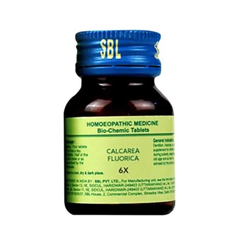 SBL Calcarea Fluorica 6X Tablet 450 Gm Remedy For Bone Teeth And