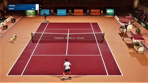 Roger Federer Vs Alexander Zverev Tennis World Tour 2 Gameplay