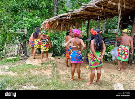 Chagres National Park Panama April 22 2018 Native Embera Women