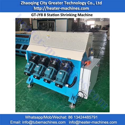 Tubular Heater Station Shrinking Machine Group Reducing Machine For