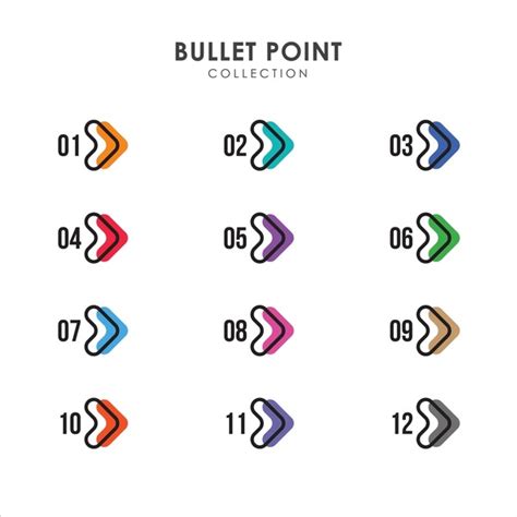 Bullets And Numbering Clipart School