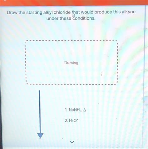 Solved Draw the starting alkyl chloride that would produce | Chegg.com