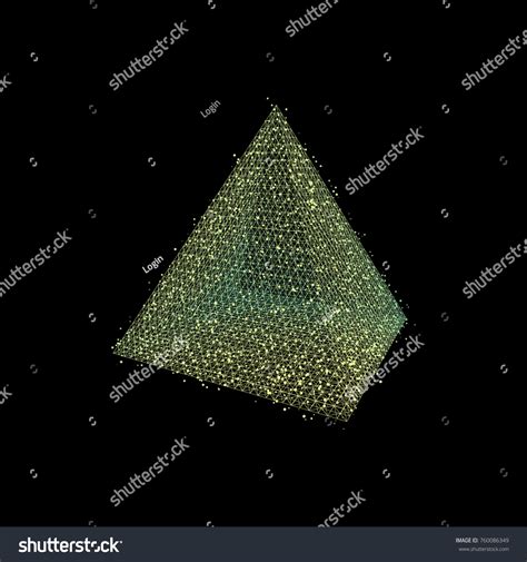 Pyramid Regular Tetrahedron Platonic Solid 3d Stock Vector (Royalty ...