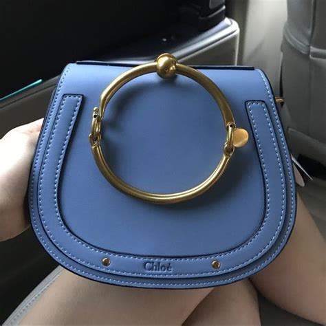 Chloe Nile Bracelet Bag In Cloudy Blue Chloe Nile Bags Chloe