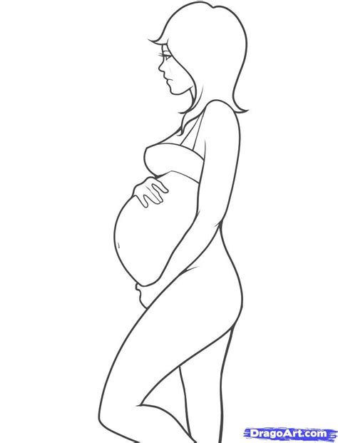 How To Draw Pregnant Women Step By Step Drawing Guide By Darkonator