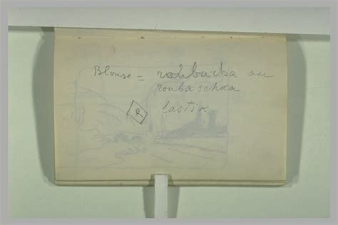 Annotations manuscrites Paul Signac Musée d Orsay