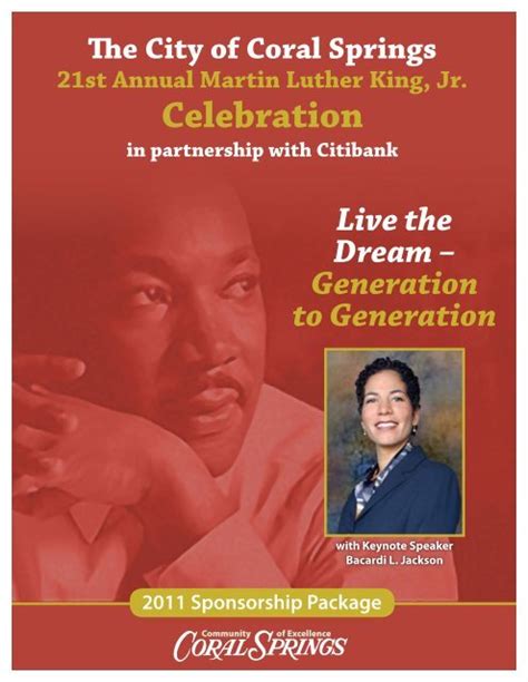 21st Annual Martin Luther King Jr Celebration City Of Coral Springs