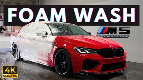 BMW F90 M5 Foam Wash Exterior Auto Detailing Satisfying ASMR YouTube