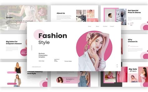 Pinky Fashion Powerpoint Template 377792 Templatemonster