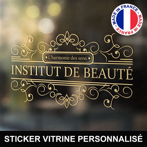 Stickers Vitrine Institut De Beaut Autocollant Personnalis