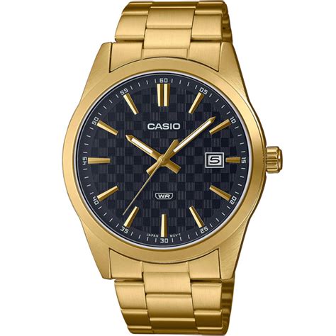 MTP VD03G 1AUDF Đồng Hồ Casio Nam Dây Kim Loại Mạ Vàng 3 Kim