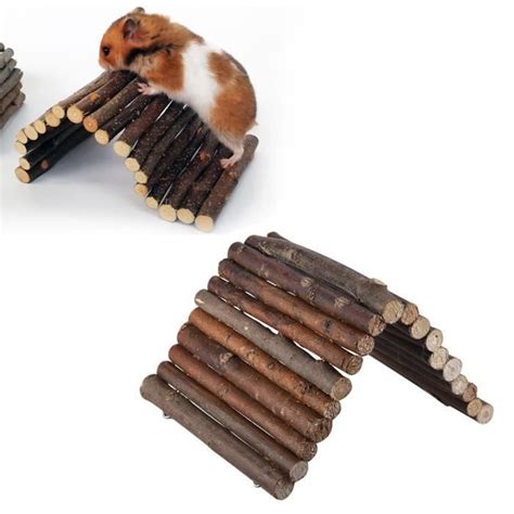 Clôtures En Bois Échelles Jouet En Bois Hamster Petit Fournitures Pour