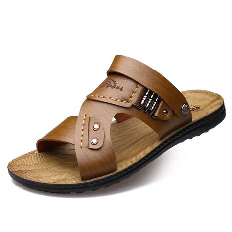 Noopula Sandal Shose Men Plataforma 2017 Summer Shoes Men Genuine Leather Sandals Chinese