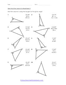 Right Triangle Trigonometry Notes And Worksheets Lindsay Bowden